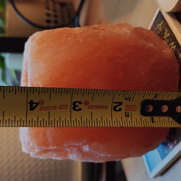 Rose Quartz Himalayan Salt Rock Candle Holder - Picture 8 of 8